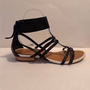 Coach Black Strappy Sandals